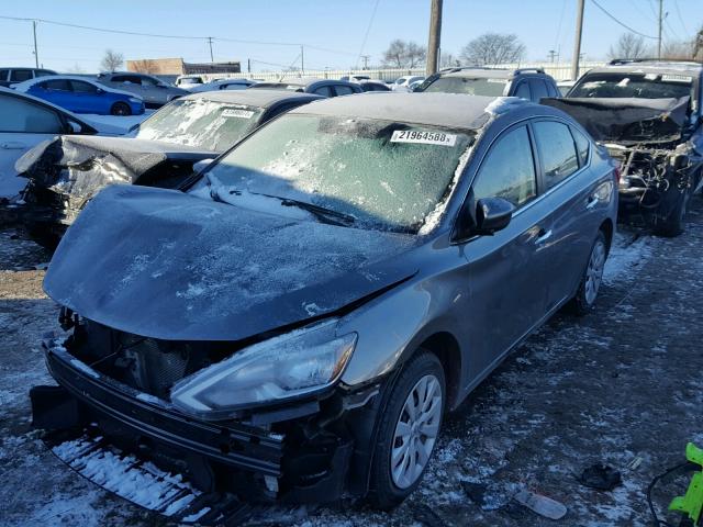 3N1AB7AP8GY266467 - 2016 NISSAN SENTRA S GRAY photo 2