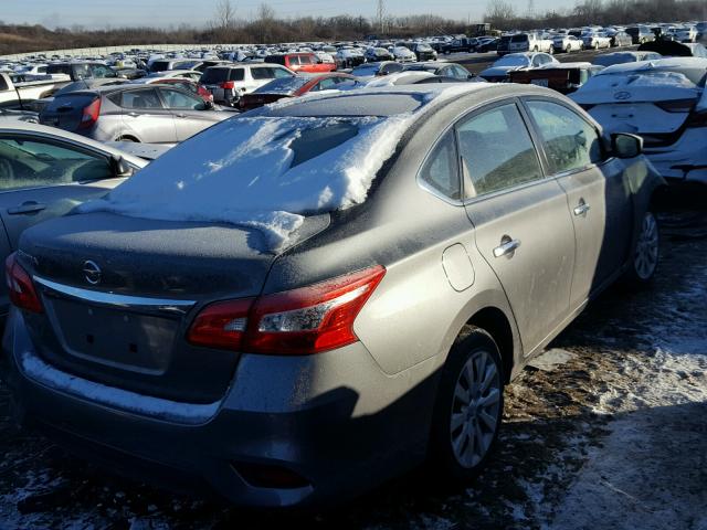 3N1AB7AP8GY266467 - 2016 NISSAN SENTRA S GRAY photo 4