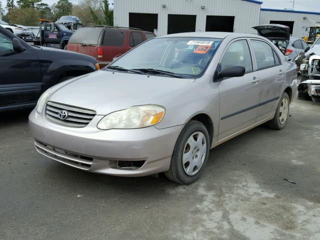 1NXBR32E43Z029406 - 2003 TOYOTA COROLLA CE BEIGE photo 2