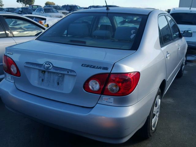 JTDBR32E260068771 - 2006 TOYOTA COROLLA CE SILVER photo 4