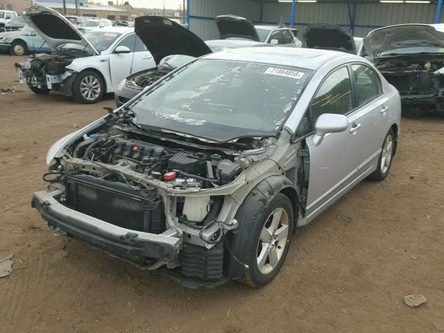 1HGFA16896L064184 - 2006 HONDA CIVIC EX SILVER photo 2