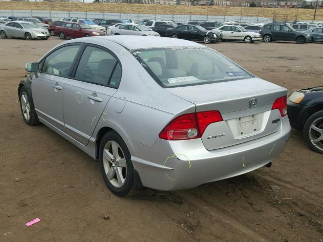 1HGFA16896L064184 - 2006 HONDA CIVIC EX SILVER photo 3