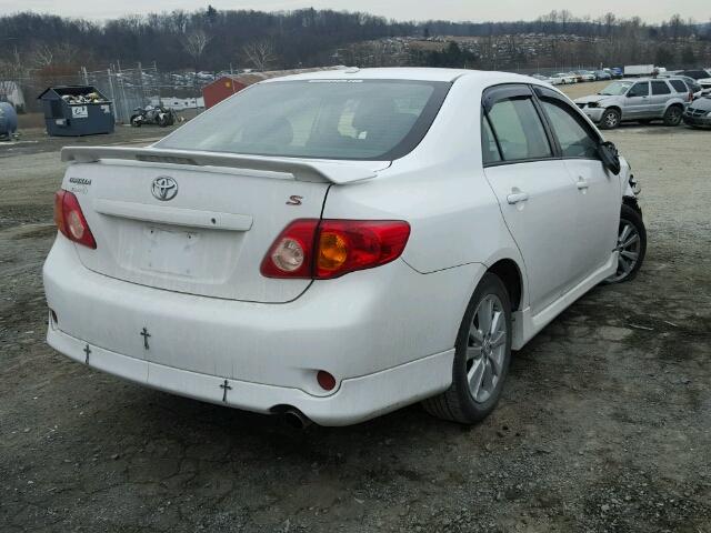 2T1BU4EE9AC476604 - 2010 TOYOTA COROLLA BA WHITE photo 4