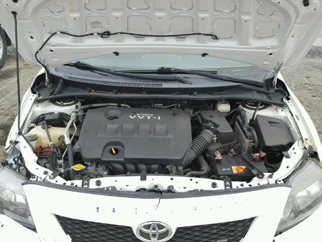 2T1BU4EE9AC476604 - 2010 TOYOTA COROLLA BA WHITE photo 7