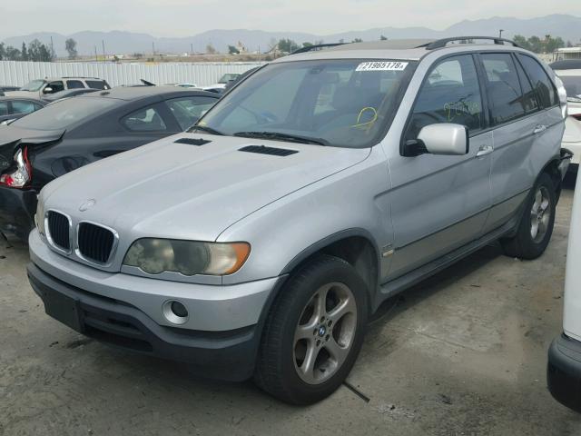 5UXFA53503LW24247 - 2003 BMW X5 3.0I GRAY photo 2