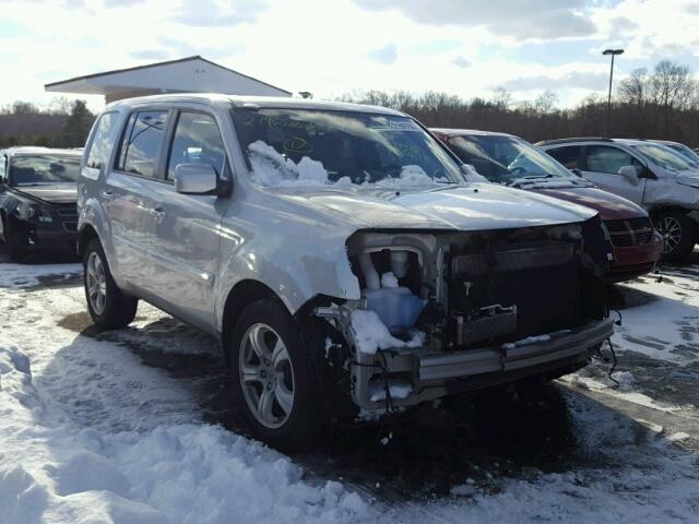 5FNYF4H48EB054557 - 2014 HONDA PILOT EX WHITE photo 1