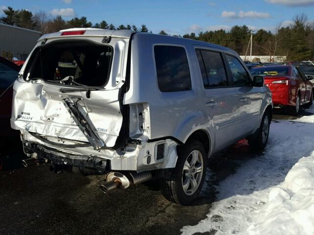 5FNYF4H48EB054557 - 2014 HONDA PILOT EX WHITE photo 4