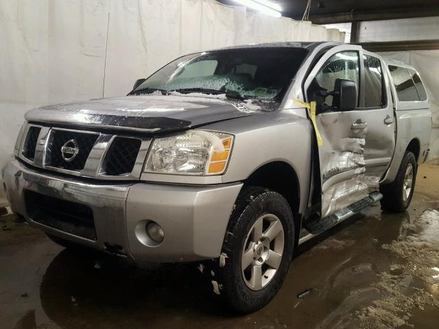 1N6AA07B86N569759 - 2006 NISSAN TITAN XE SILVER photo 2