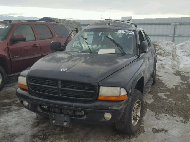 1B4HS28Z3YF171570 - 2000 DODGE DURANGO BLACK photo 2