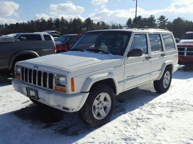 1J4FF68S6YL172250 - 2000 JEEP CHEROKEE L WHITE photo 2