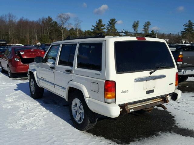 1J4FF68S6YL172250 - 2000 JEEP CHEROKEE L WHITE photo 3