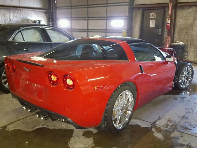 1G1YY25W385123139 - 2008 CHEVROLET CORVETTE RED photo 4