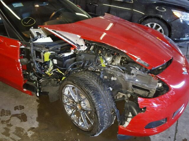 1G1YY25W385123139 - 2008 CHEVROLET CORVETTE RED photo 9