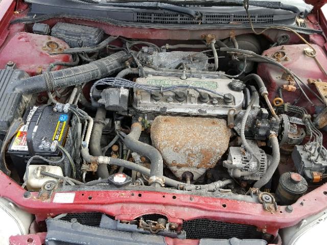 1HGCG327XYA009171 - 2000 HONDA ACCORD EX RED photo 7