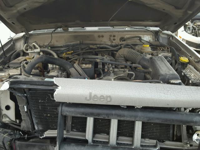 1J4FF68S3YL199163 - 2000 JEEP CHEROKEE L GRAY photo 7