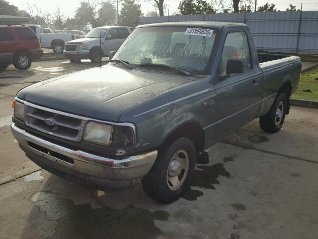 1FTCR10U7TUC51249 - 1996 FORD RANGER GREEN photo 2