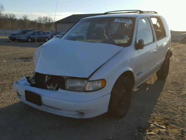 4N2ZN1112WD805356 - 1998 NISSAN QUEST XE WHITE photo 2