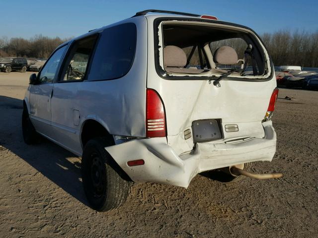 4N2ZN1112WD805356 - 1998 NISSAN QUEST XE WHITE photo 3