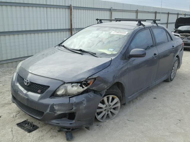 1NXBU40E99Z061526 - 2009 TOYOTA COROLLA BA GRAY photo 2