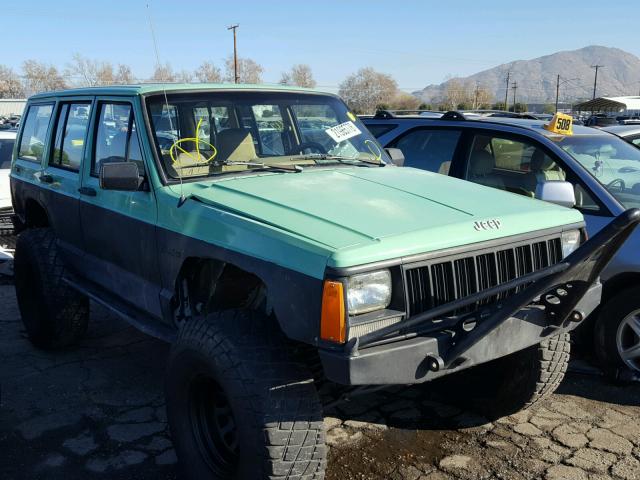 1J4FJ28S3TL207892 - 1996 JEEP CHEROKEE S GREEN photo 1