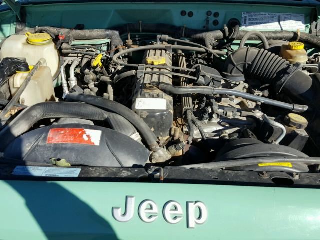 1J4FJ28S3TL207892 - 1996 JEEP CHEROKEE S GREEN photo 7