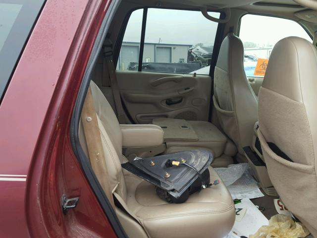 1FMPU18LXYLA84048 - 2000 FORD EXPEDITION BURGUNDY photo 6