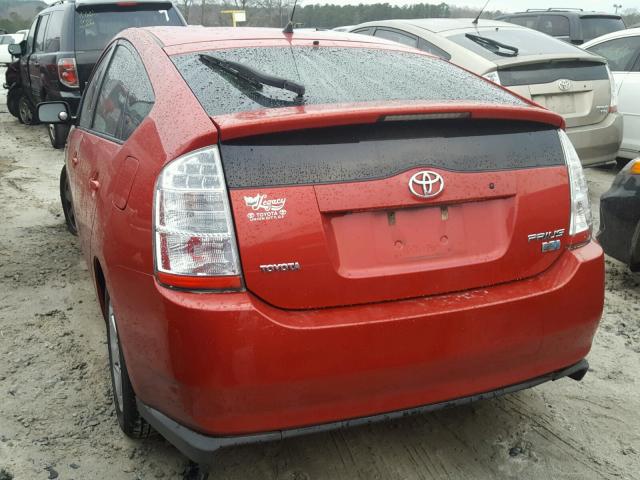 JTDKB20U577575651 - 2007 TOYOTA PRIUS RED photo 3