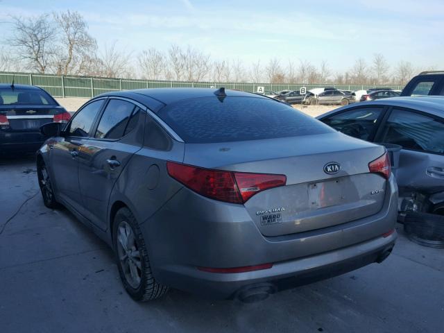 5XXGN4A74CG005224 - 2012 KIA OPTIMA EX GRAY photo 3