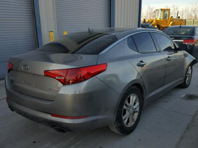 5XXGN4A74CG005224 - 2012 KIA OPTIMA EX GRAY photo 4