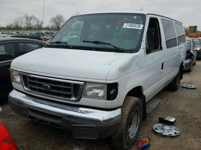 1FMNE11W07DA36771 - 2007 FORD ECONOLINE WHITE photo 2