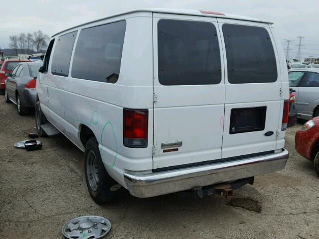 1FMNE11W07DA36771 - 2007 FORD ECONOLINE WHITE photo 3