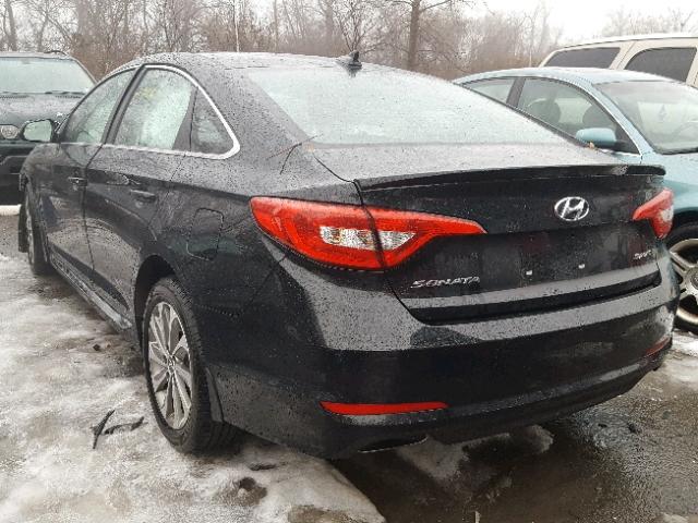 5NPE34AF5HH498928 - 2017 HYUNDAI SONATA SPO BLACK photo 3