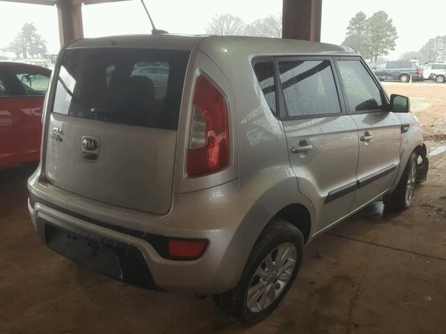 KNDJT2A52D7776242 - 2013 KIA SOUL SILVER photo 4