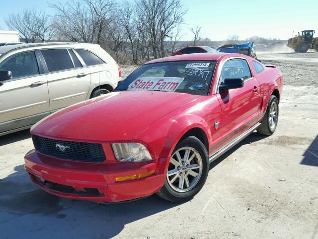 1ZVHT80N595110950 - 2009 FORD MUSTANG RED photo 2