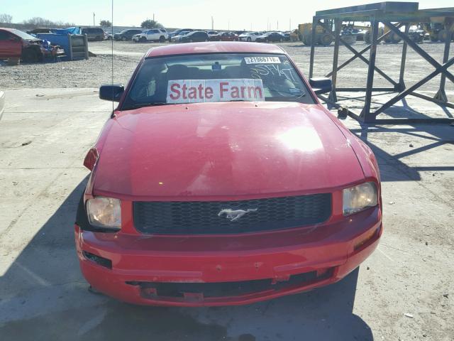1ZVHT80N595110950 - 2009 FORD MUSTANG RED photo 9