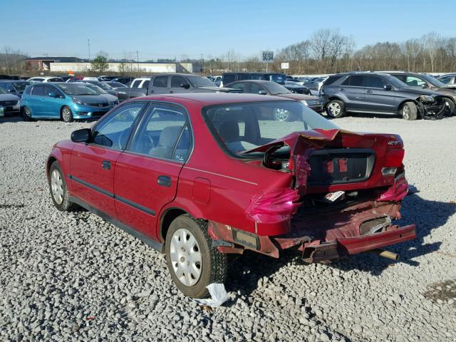 1HGEJ6678WL031421 - 1998 HONDA CIVIC LX RED photo 3