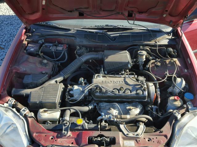 1HGEJ6678WL031421 - 1998 HONDA CIVIC LX RED photo 7