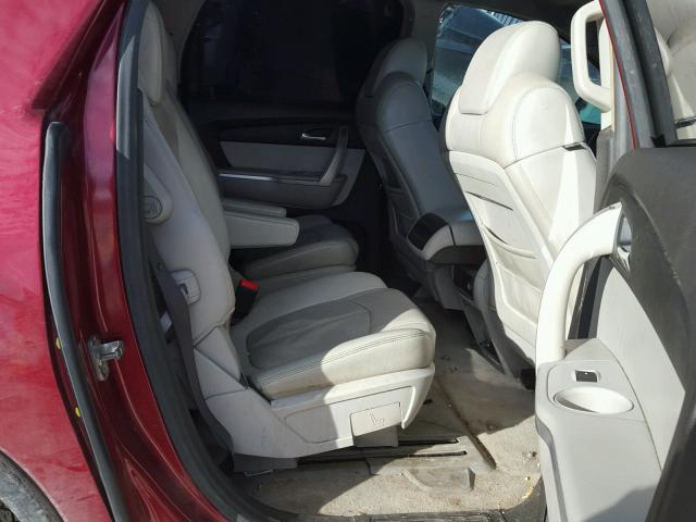 1GKER337X8J209570 - 2008 GMC ACADIA SLT მუქწითელი ფოტო 6