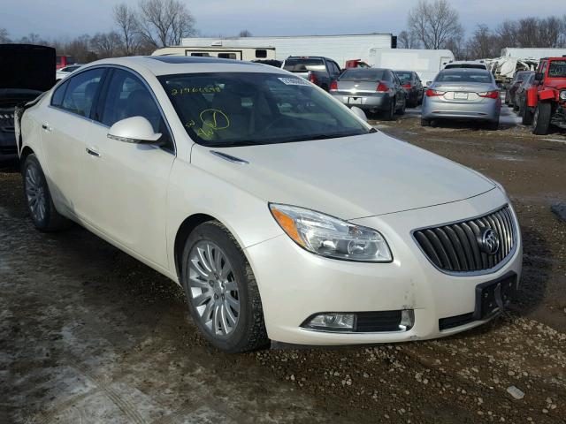 2G4GS5EV2C9213564 - 2012 BUICK REGAL PREM WHITE photo 1