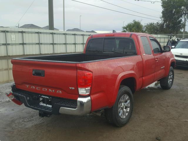 5TFRZ5CN5GX021042 - 2016 TOYOTA TACOMA ACC RED photo 4