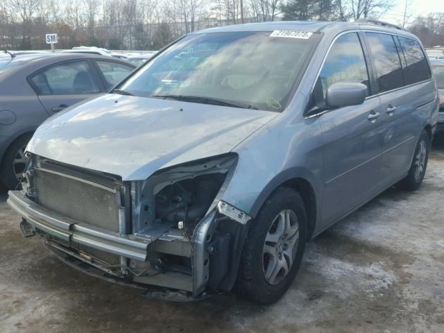 5FNRL38757B026803 - 2007 HONDA ODYSSEY EX SILVER photo 2