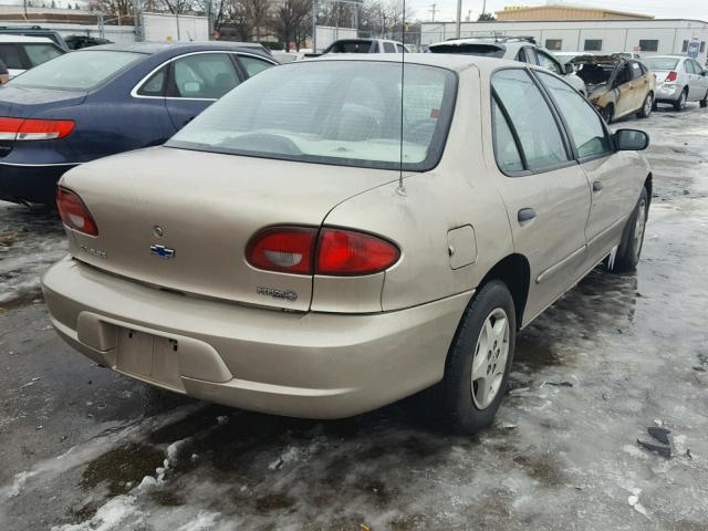 1G1JC5240Y7406283 - 2000 CHEVROLET CAVALIER BEIGE photo 4