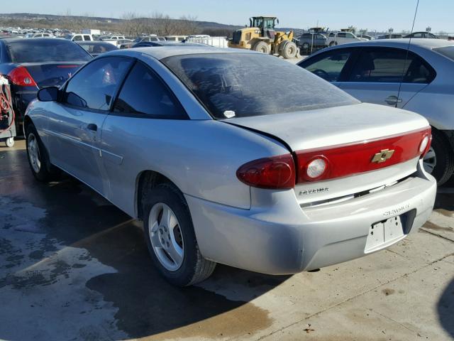 1G1JC12F557180103 - 2005 CHEVROLET CAVALIER SILVER photo 3