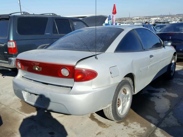 1G1JC12F557180103 - 2005 CHEVROLET CAVALIER SILVER photo 4