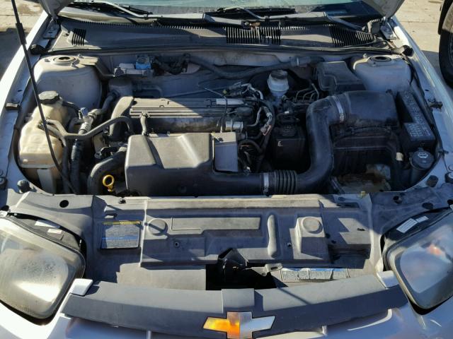 1G1JC12F557180103 - 2005 CHEVROLET CAVALIER SILVER photo 7