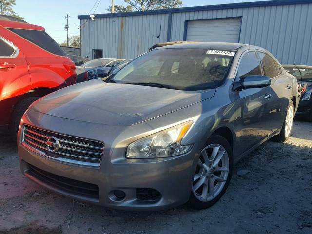 1N4AA51E99C838750 - 2009 NISSAN MAXIMA S SILVER photo 2