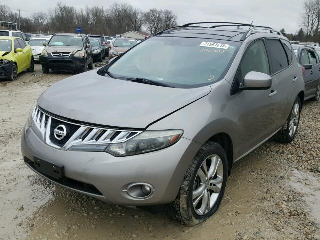 JN8AZ18W39W120124 - 2009 NISSAN MURANO S CHARCOAL photo 2