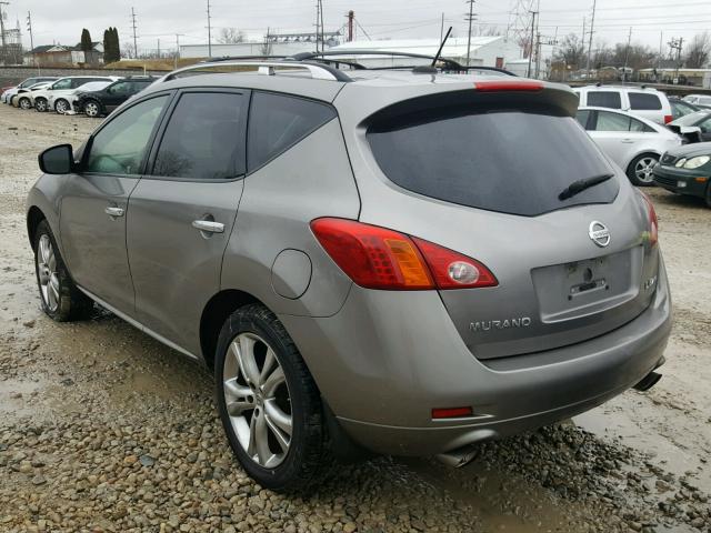 JN8AZ18W39W120124 - 2009 NISSAN MURANO S CHARCOAL photo 3