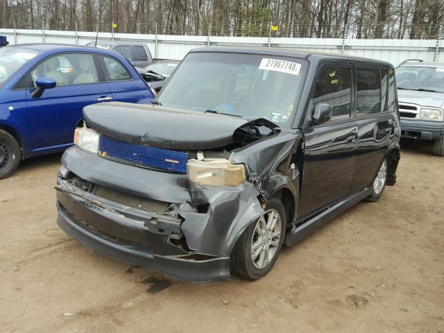 JTLKT324864087718 - 2006 TOYOTA SCION XB BLACK photo 2