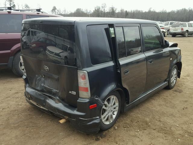 JTLKT324864087718 - 2006 TOYOTA SCION XB BLACK photo 4